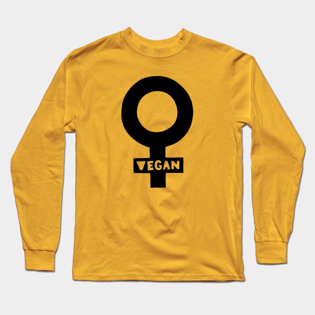 Vegan Feminist Long Sleeve T-Shirt by Josephine Skapare
